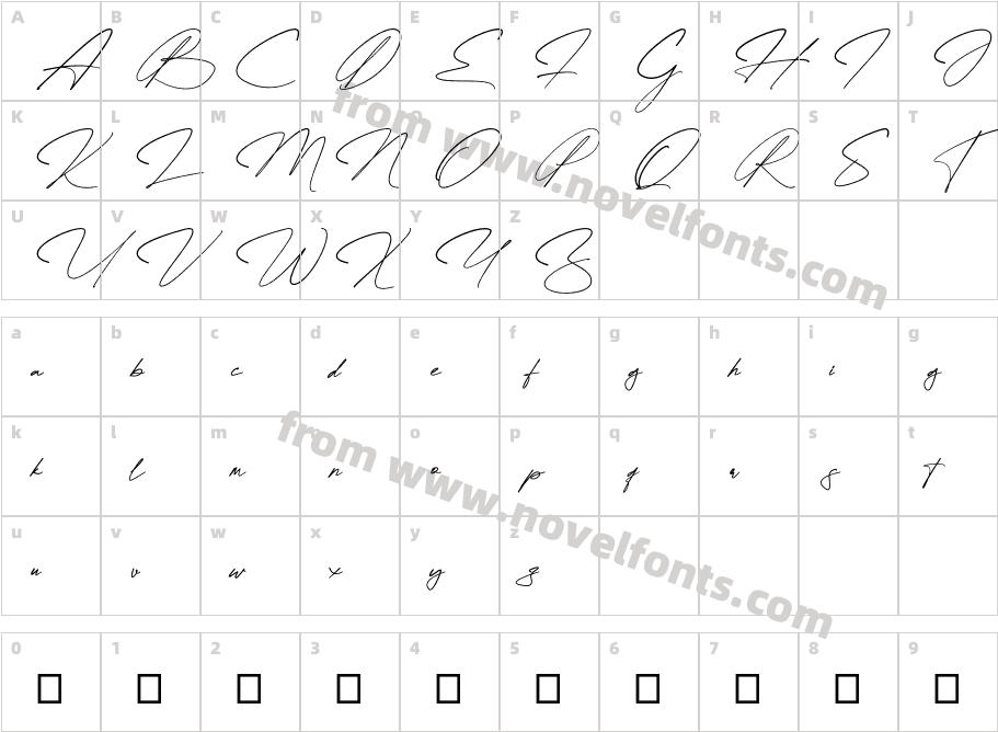 Quenttine Signature Regular Personal Use OnlyCharacter Map