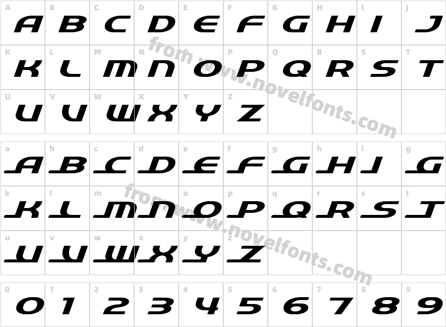 QuickExpressCharacter Map