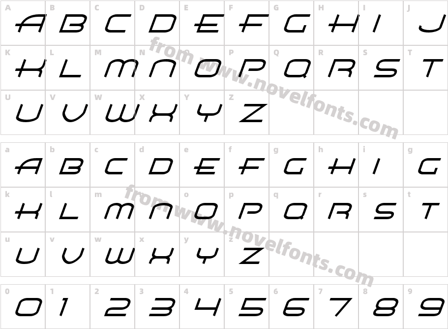 Air Flow BTN LtCharacter Map