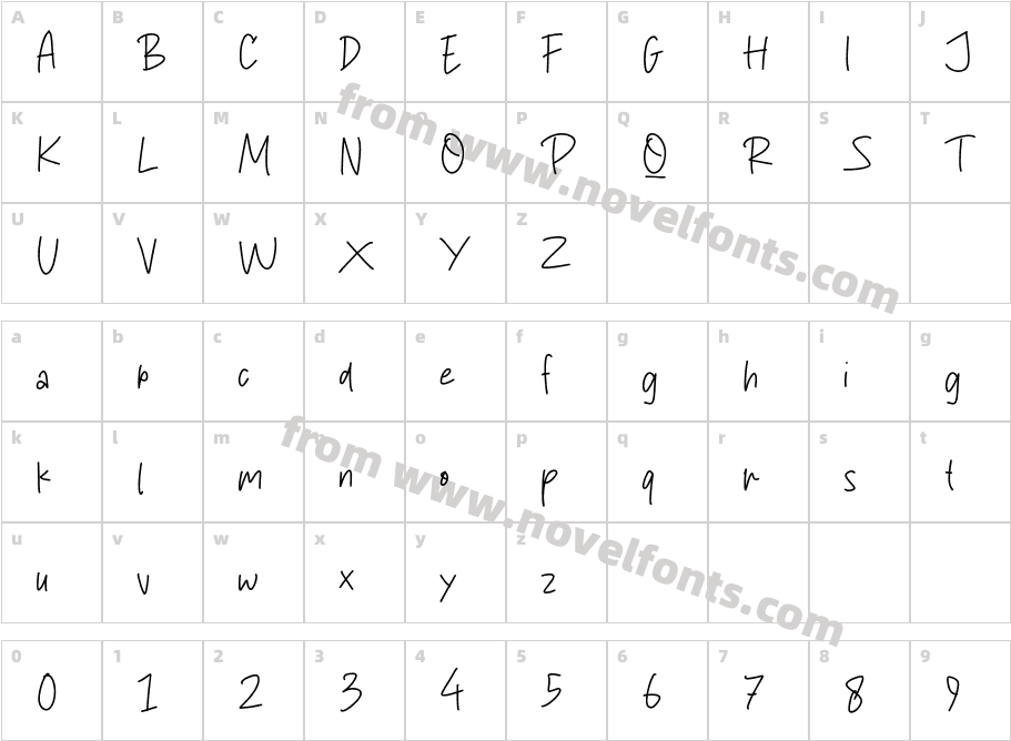 QuicklineCharacter Map