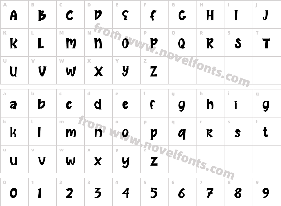 QuicklyCharacter Map