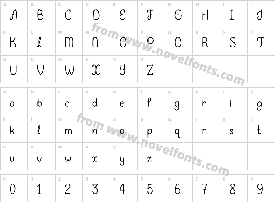 Qundeasy Only For Personal Use RegularCharacter Map