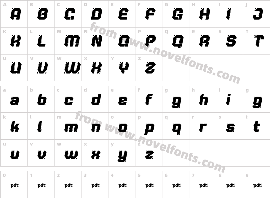 RAXONCharacter Map