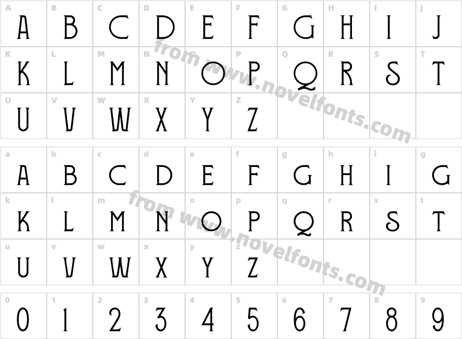 REQUEMACharacter Map