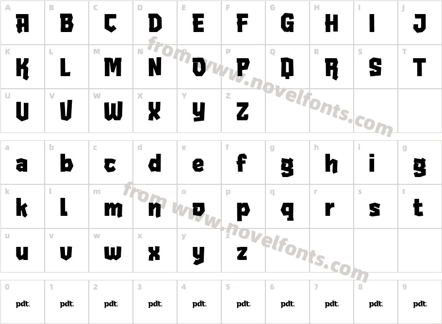 RIBEKA trialCharacter Map