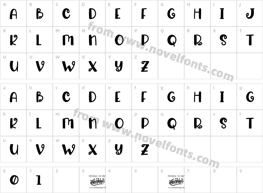 RamelineCharacter Map