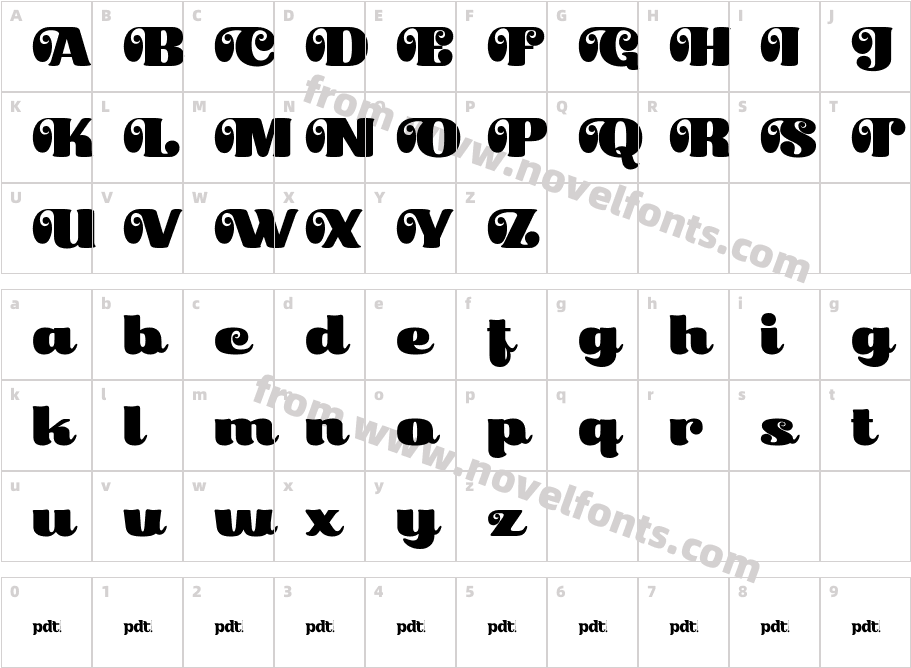 RanticKafisTrialRegular-YzRM4Character Map