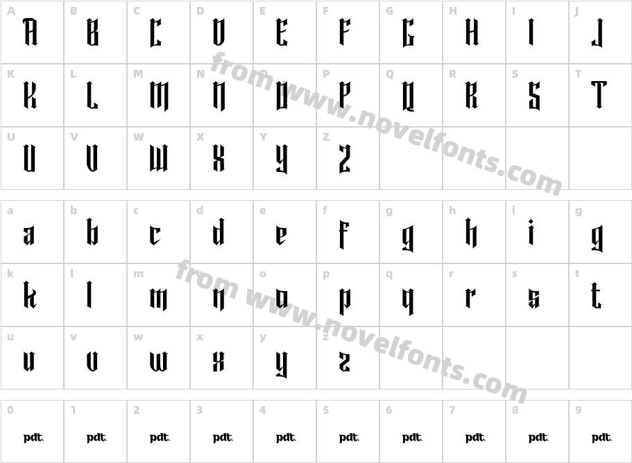 RawuhCharacter Map