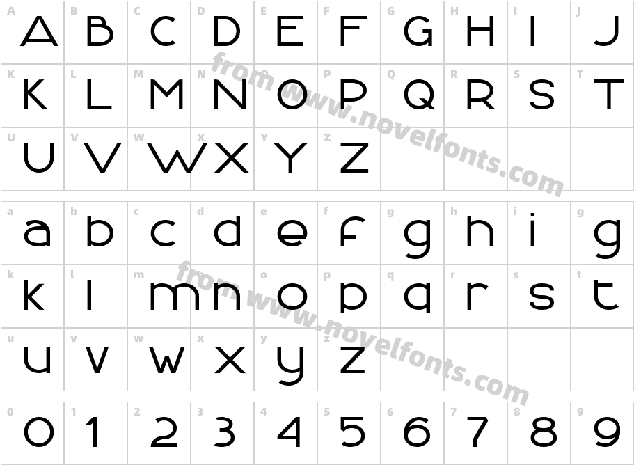 FontLogic NormalCharacter Map