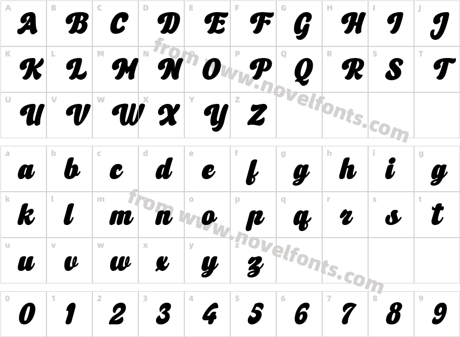 Reinkey RegularCharacter Map