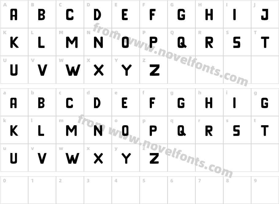 Renois Demo RegularCharacter Map