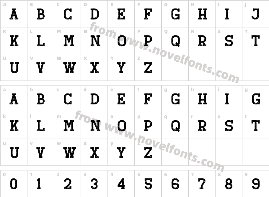 Retro Grade RoughCharacter Map