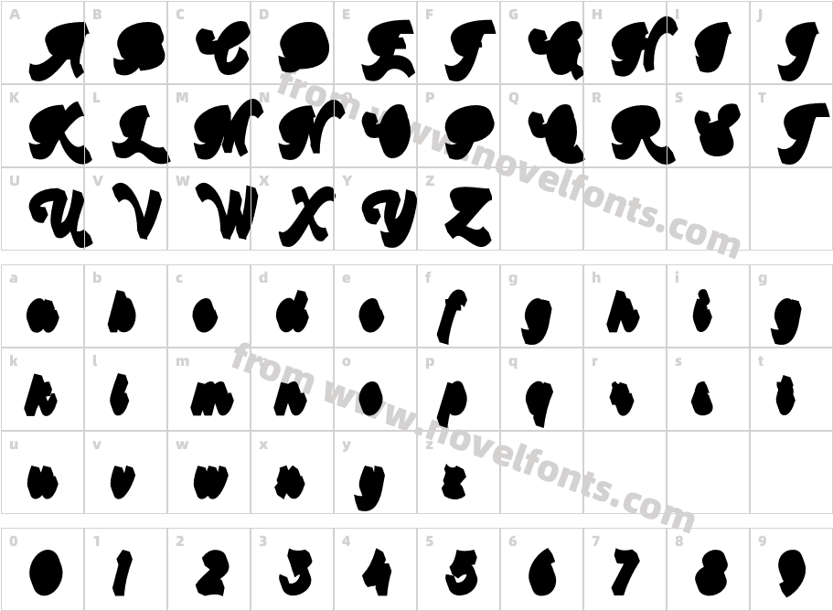 Retro Vintage ShadowCharacter Map