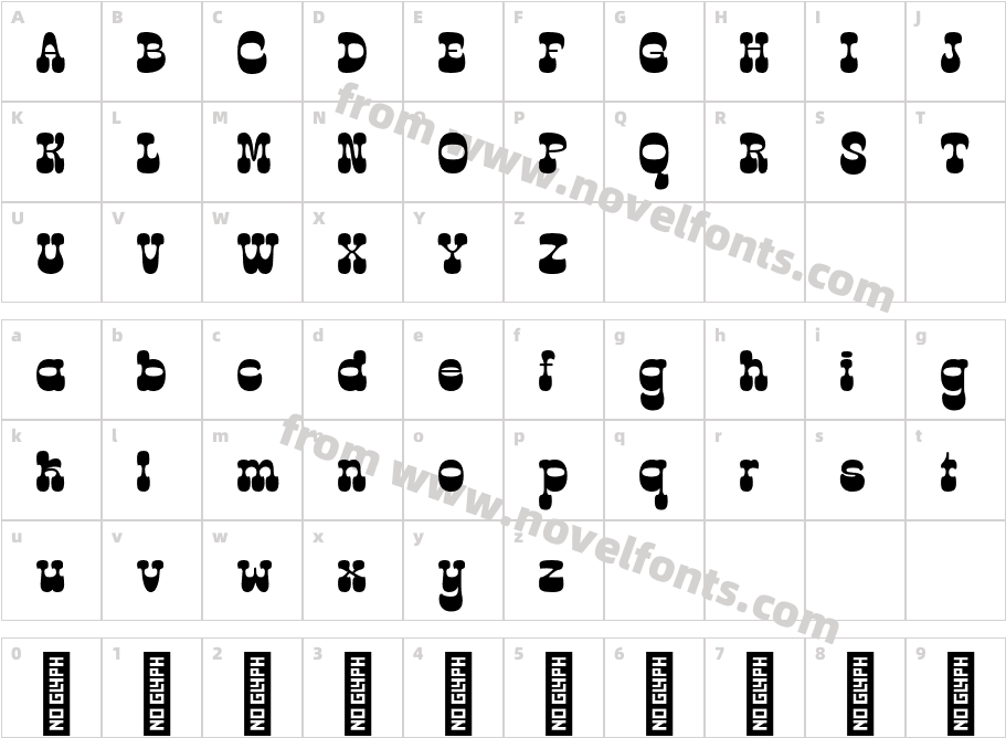 Retro Volt - Demo VersionCharacter Map