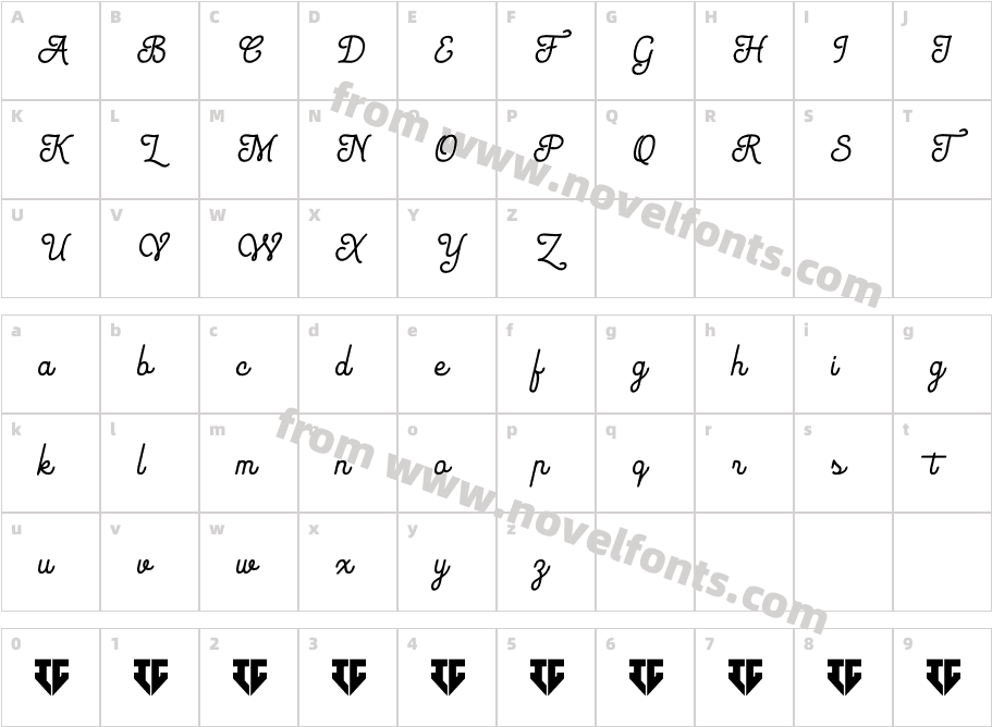 RhythmicsMedium-8M1mMCharacter Map