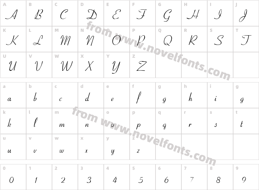 RibbonCharacter Map