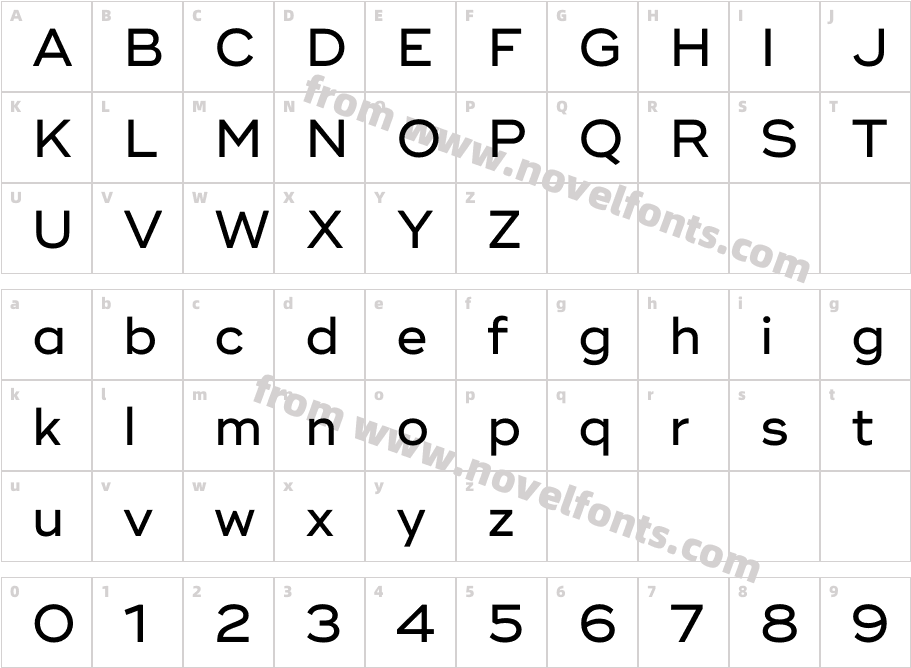 Ridley Grotesk MediumCharacter Map