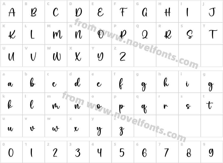 RihanaRegularCharacter Map