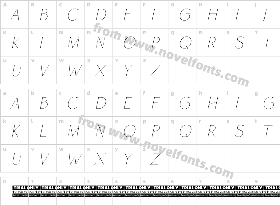 Rise of Beauty Demo Hairline ItCharacter Map