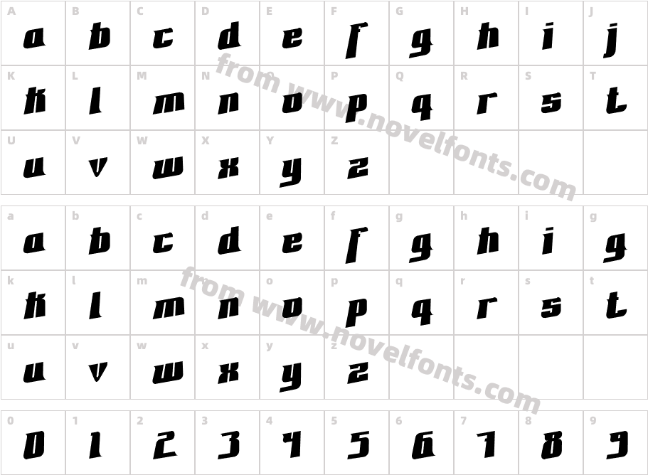 Fontovision II 3DCharacter Map