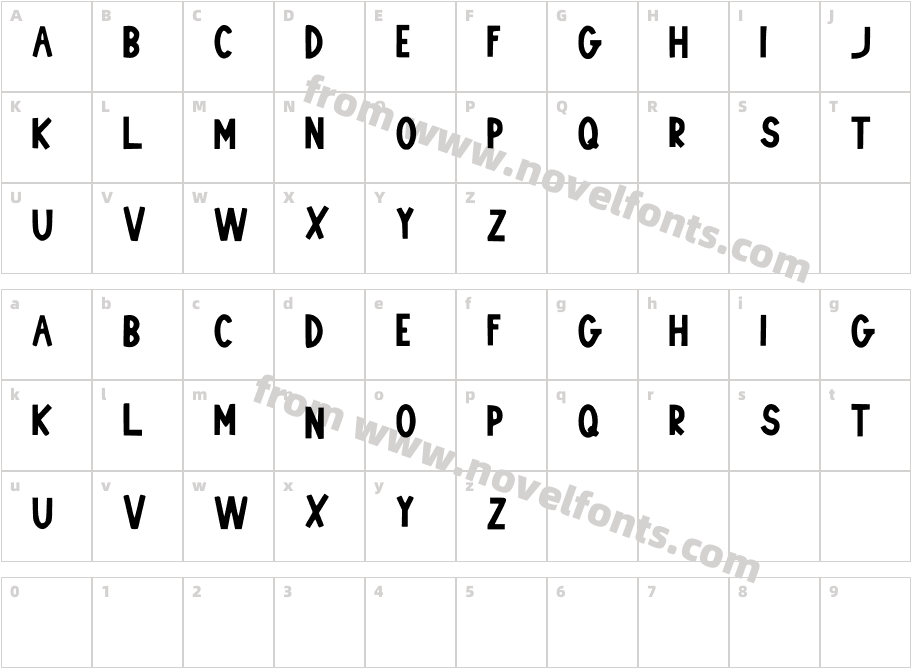 Fonty_McFontersonCharacter Map