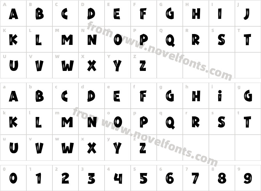 RobienzCharacter Map