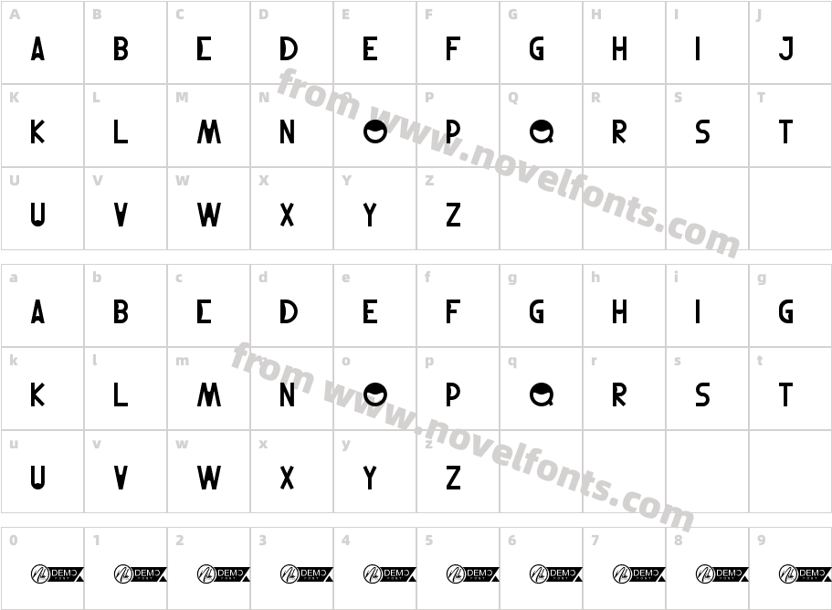 RobinJulioDisplayDemRegularCharacter Map