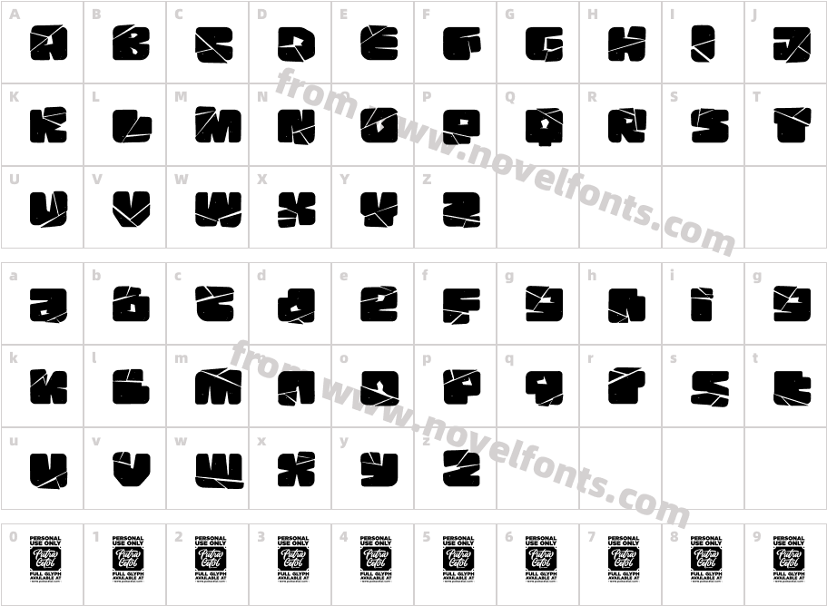 Rock Pile CrackCharacter Map