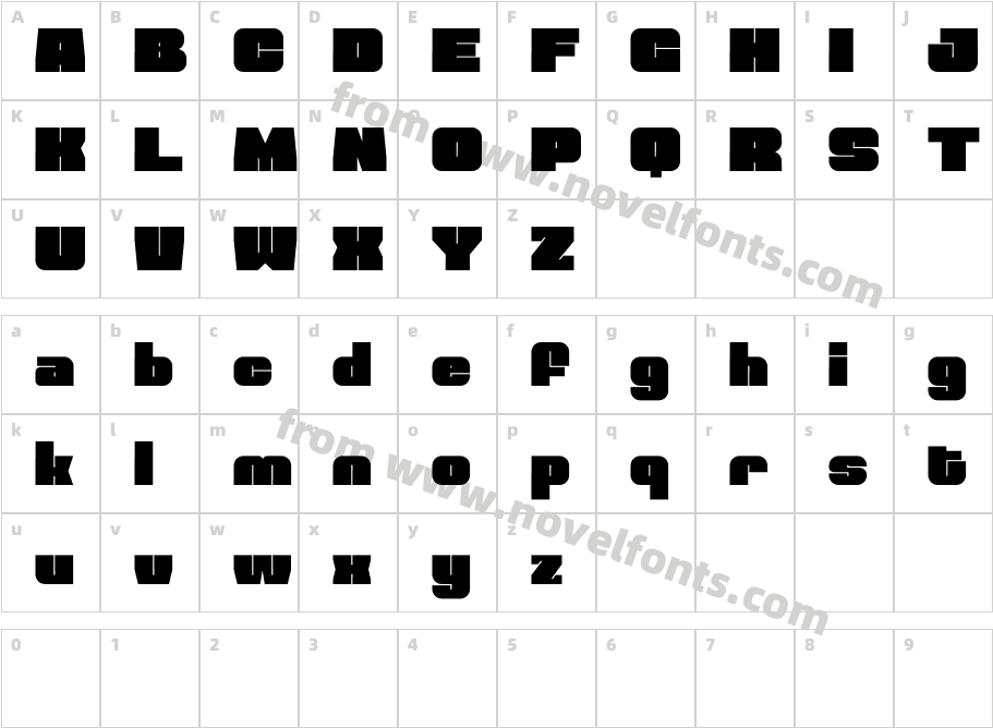 Rock RadioCharacter Map