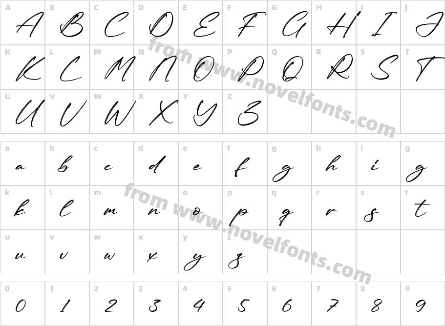 Rodriguez XavierCharacter Map