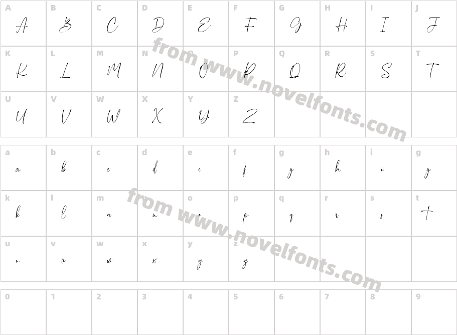 Roselites Free RegularCharacter Map