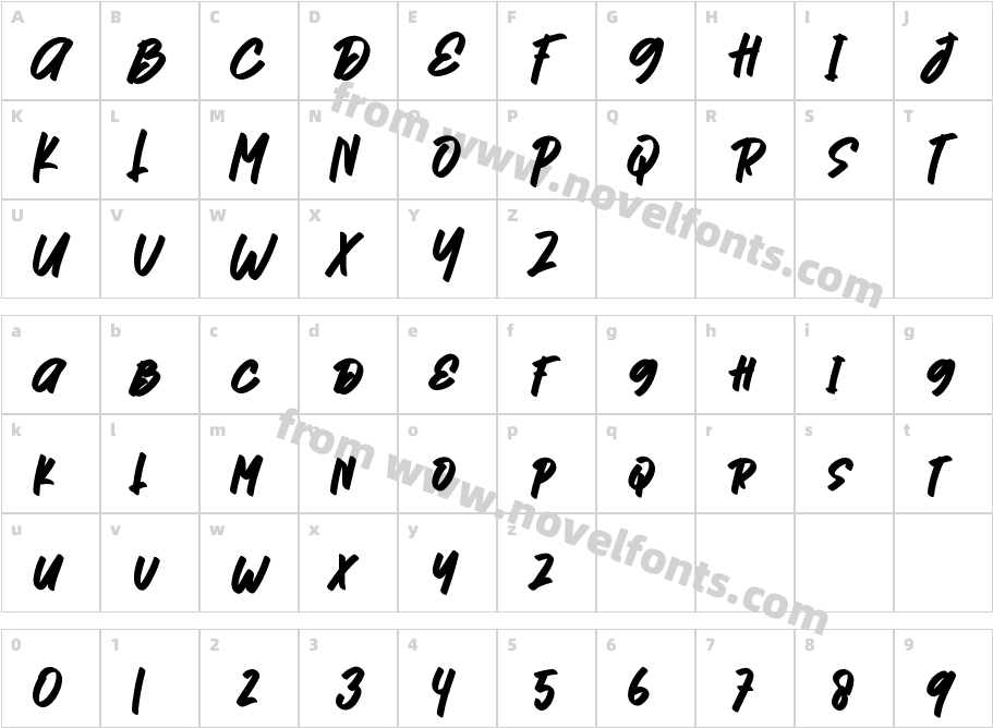 ForestRegularCharacter Map