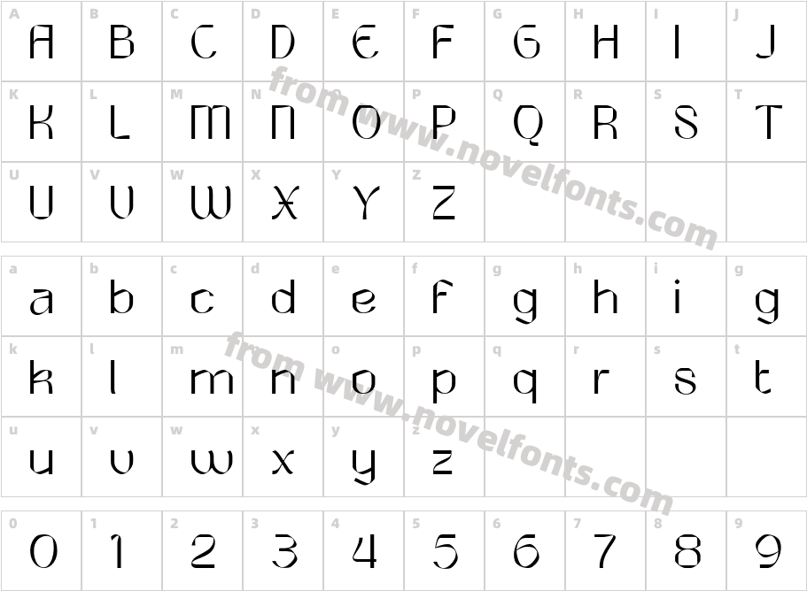 Round Saetan Free Version RegularCharacter Map