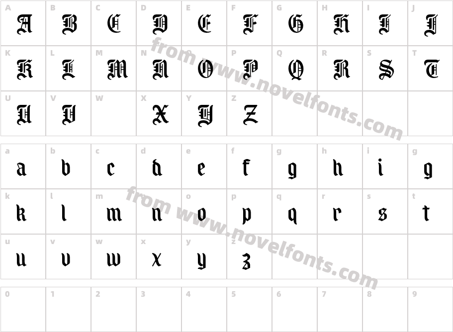 Royal Grande BlackCharacter Map