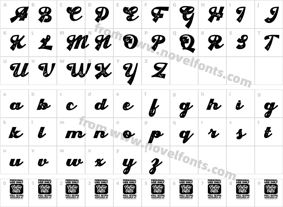 Rumble King TextureCharacter Map