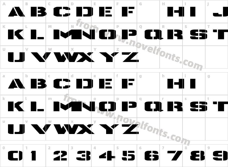 RunammoxCharacter Map