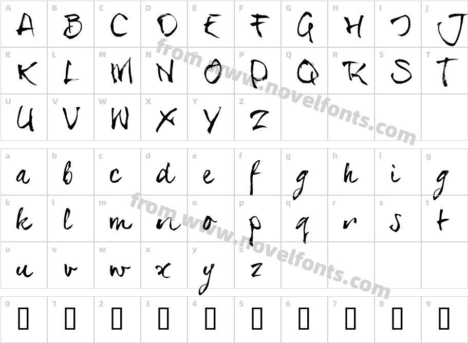 SERIALS_TCharacter Map