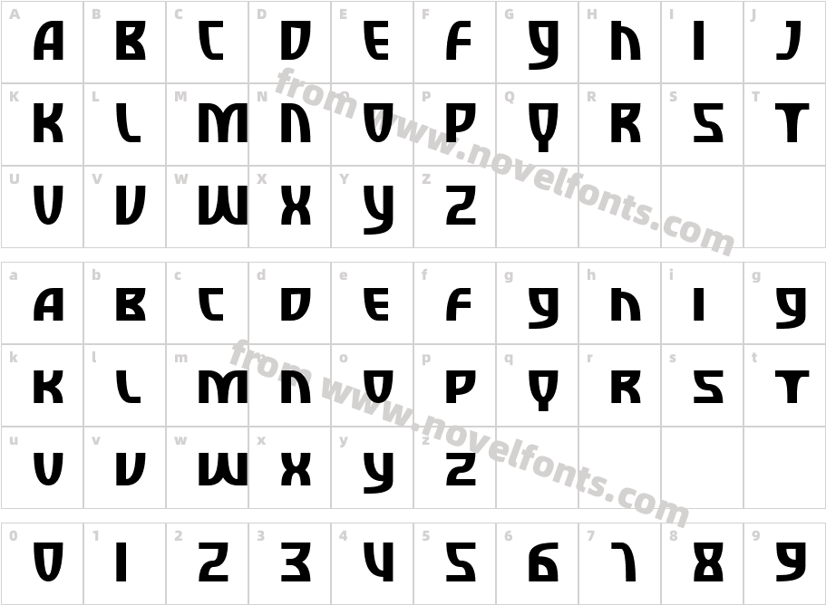 SFRetroesqueSCCharacter Map