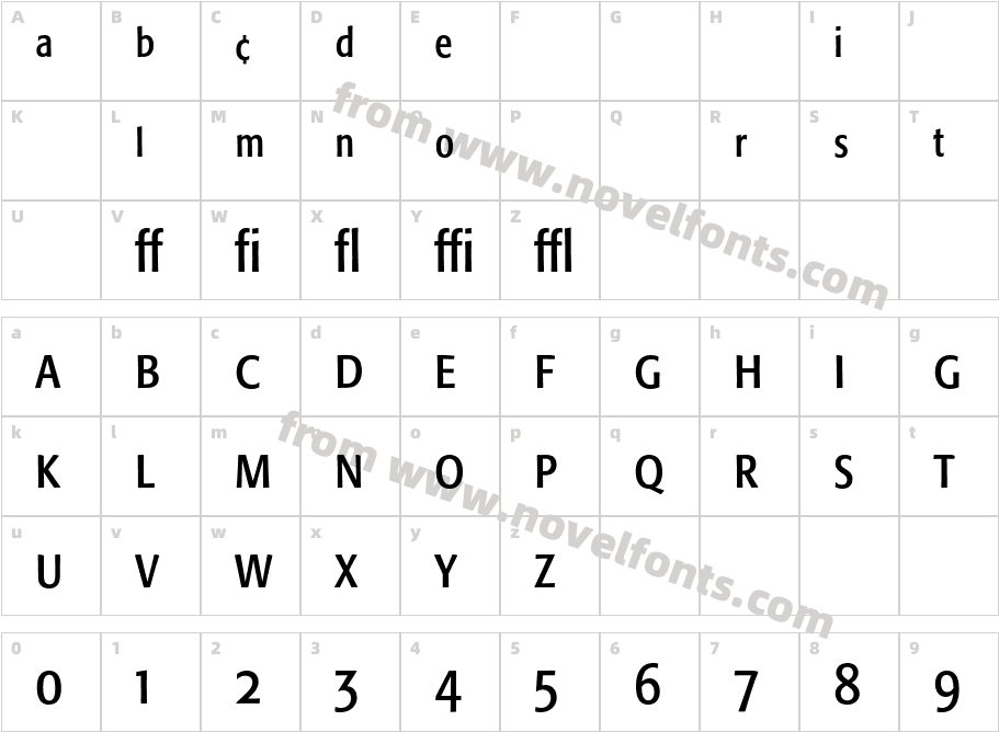 Formata-CondensedExpertCharacter Map