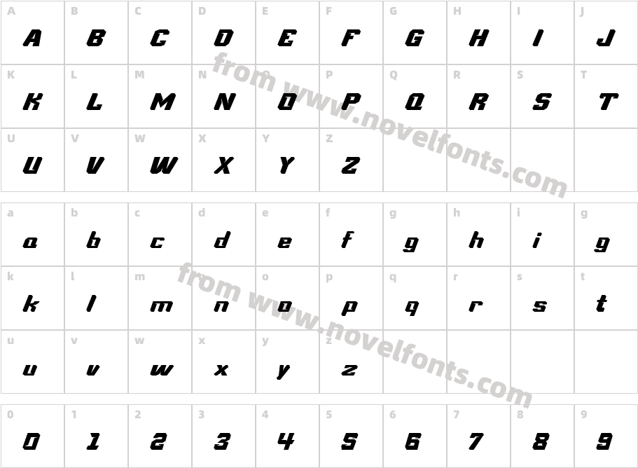 SOLVASTCharacter Map