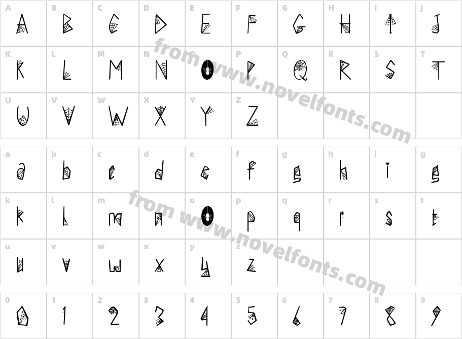 SPIDER GHOST - Personal UseCharacter Map