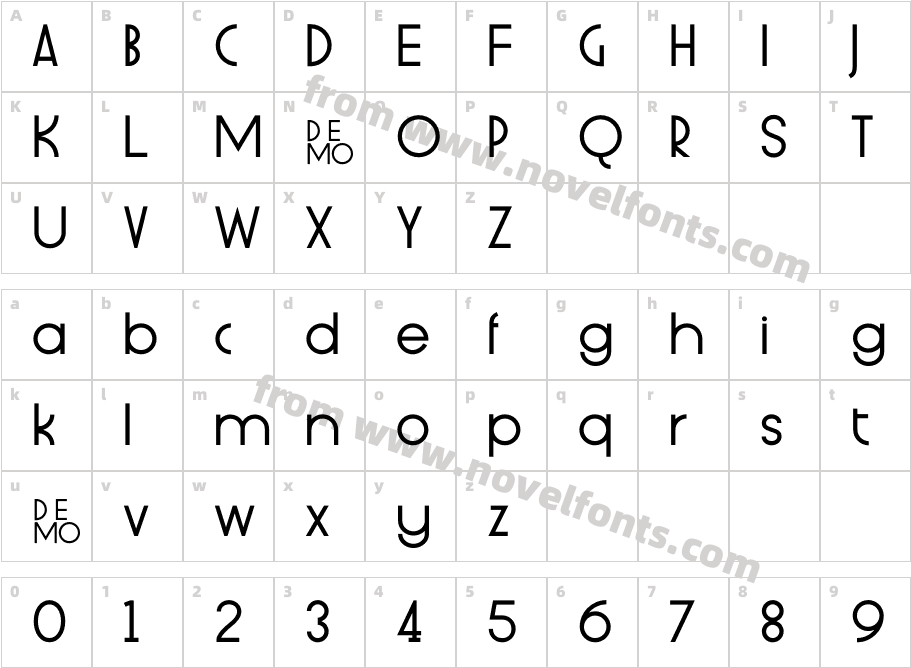 ST Plato Sans Display DEMO HeavyCharacter Map