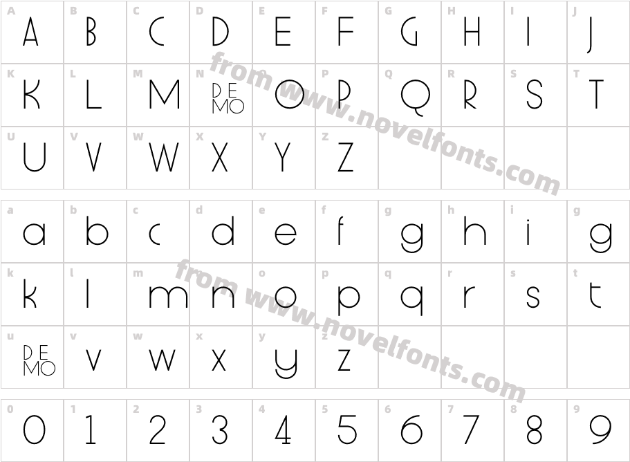 ST Plato Sans Display DEMO MediumCharacter Map