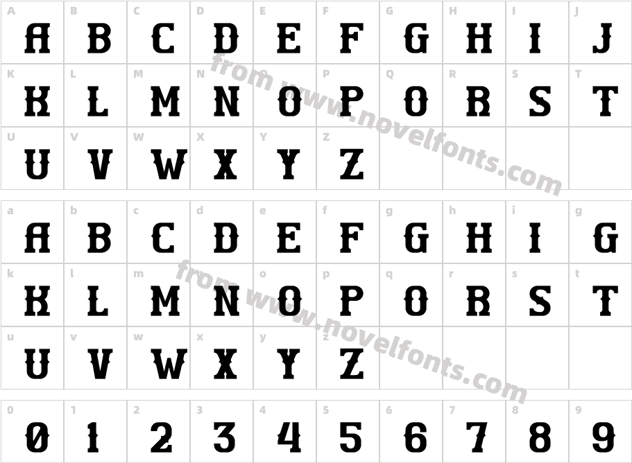 SUBMARINECharacter Map