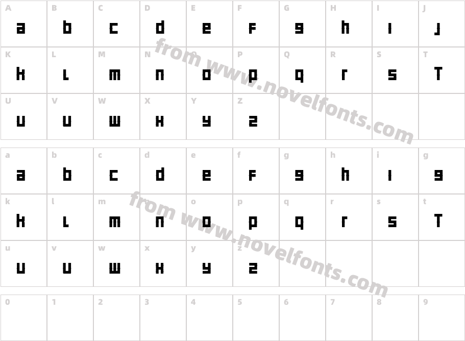 SUPERBAQUERO FREECharacter Map