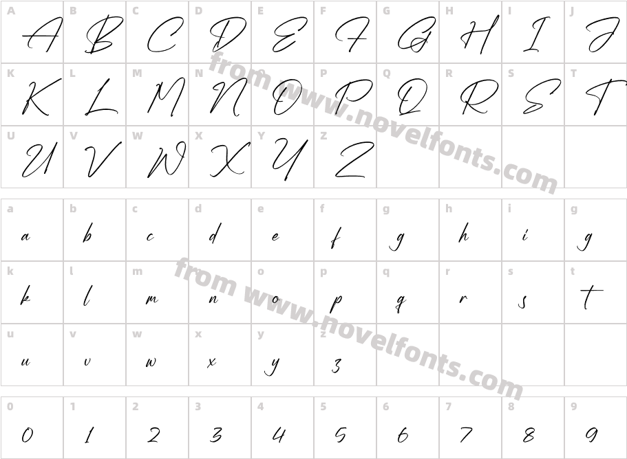 Sallinas FranklynCharacter Map