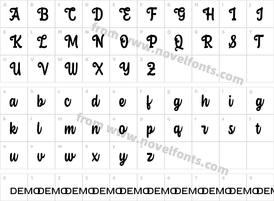 SalsifyCharacter Map