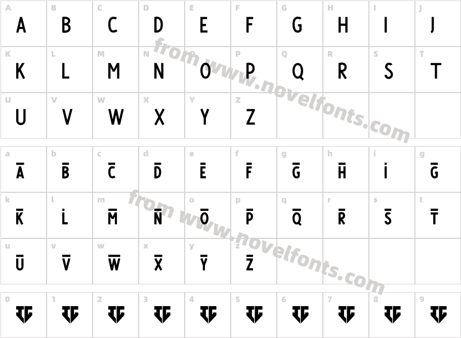 Satisfactory BaselineCharacter Map