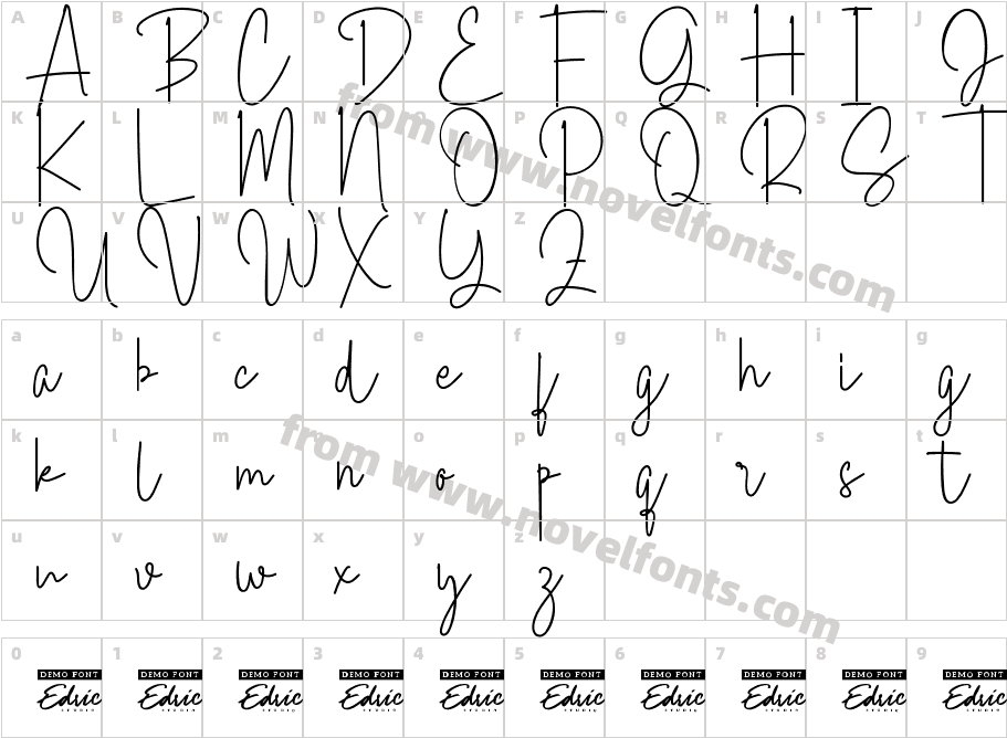 Saturday Moon Demo ScriptCharacter Map