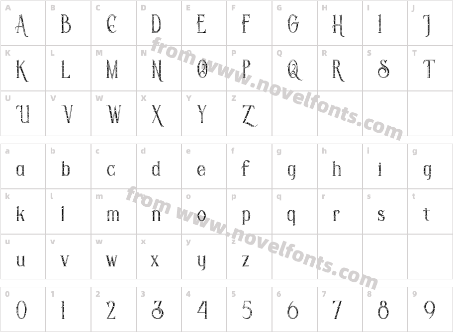 Savana Inline Grid GrungeCharacter Map